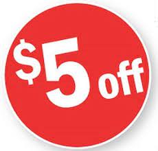 $5 off first time online or mobile order over $20